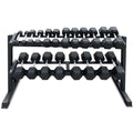 550 lbs 1200lbs 2100 lbs Dumbbells Weight Set, Hex Dumbbell Sets, Gyms Weights Dumbbells Sets, Weight Set for Home Gym, Strength Training, Fitness Center Equipment - color: 550lbs Dumbbells W/ 2-tier Rack