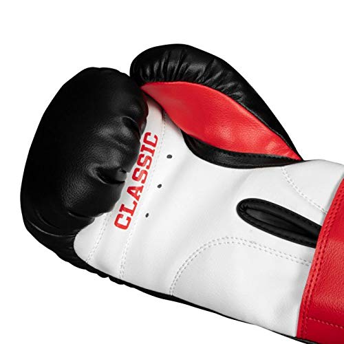 TITLE Boxing Classic Kid & Youth Boxing Gloves 2.0 - Youth & Kids Boxing Gloves, Boxing Equipment - color: Black/White/Red