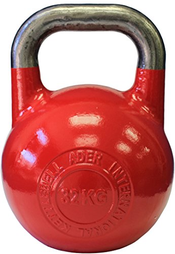 Ader Pro-Grade Int'l Kettlebell 8kg,12kg,16kg,20kg,24kg,28kg,32kg - color: 32kg/70lbs Red