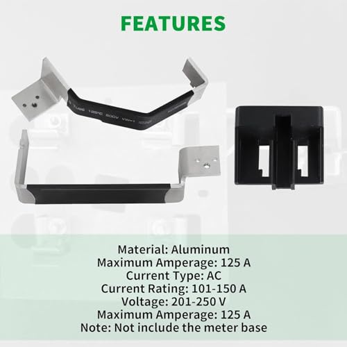 Meter Socket Jumper Assembly Kit with Bus Bars & Bypass Jumpers | Complete Assembly Kit, Durable Construction, Easy Installation - style: Breaker Panel+Socket Jumper