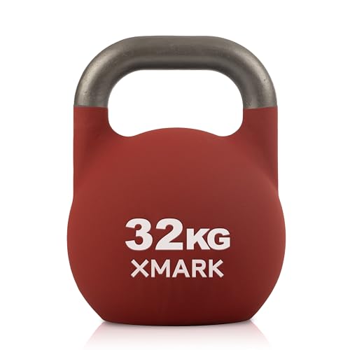 XMARK Kettlebells, Competition Kettle Bells for Strength Training, Squats, Deadlifts,Kettle Bell Swings, Exercise Equipment for Home and Gym - Available in Sizes From 8kg to 32kg - color: 07) 32 KG Kettlebell