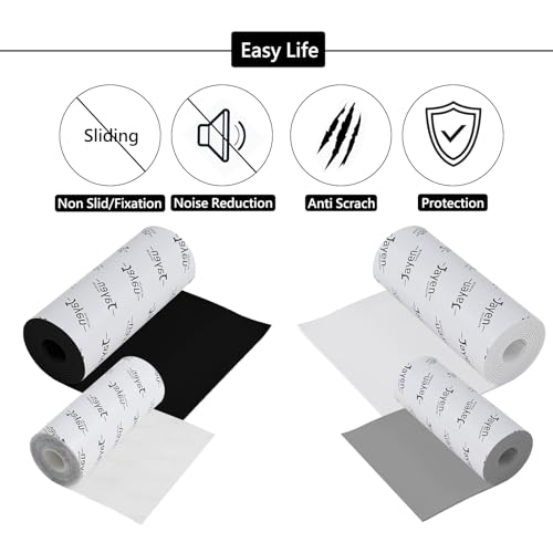 Non Slip Self Adhesive Silicone Cuttable Furniture Pads - 5x40 inch | widely used, functionality, easy to use - color: 5x40 Grey