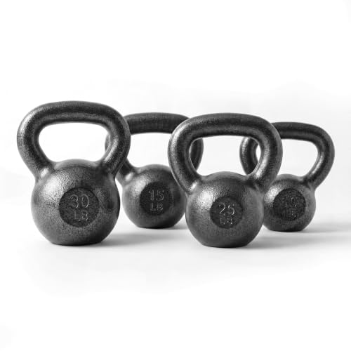 CAP Barbell Cast Iron Kettlebell - Singles and Sets, Multiple Weight Choices - size: 80 pounds set