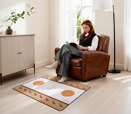 Office Chair Mat-Chair Mat for Hardwood Floor- Evangelion EVA-00 Capsule Series Inspired Design, Anti-Slip, Easy Clean & Machine Washable (35"×47") - color: Eva-00