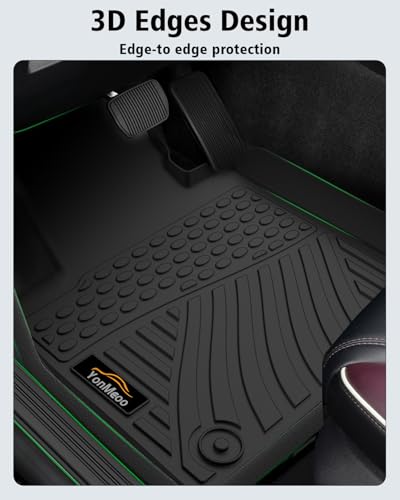 Floor Mats Custom Fit for Kia Sorento 2021-2025 2026 6&7 Seats (Not for Hybrid) Trunk Mat with Backrest Mat All Weather TPE Rubber Cargo Liner Back Seat Protector Full Set for Sorento Accessories - size: For Kia Sorento Gas 2021-2026