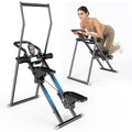 Stair Stepper Ab Machine for Home Gym, Multi-functional Full-Body Workout Equipment, Compact Folding Stair Climber with Oversized Pedal, 90% Pre-Assembled Stairmaster