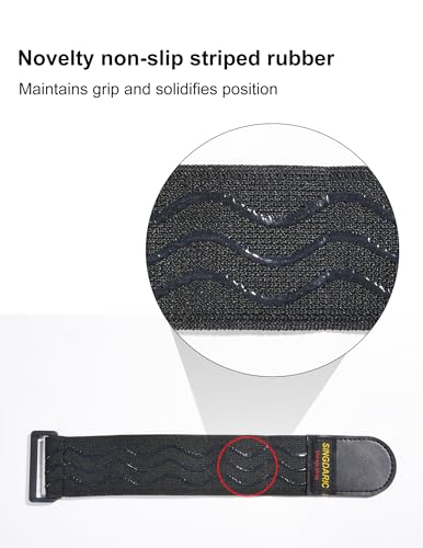 Elastic Cinch Strap, 6 Pack, 18"x2" | Anti-Slip Strips, Super-Stretch Storage Straps, Extension Cord Management, Cable Storage,Hoses,Fixed Bike - size: 2"x18"- 6Pack