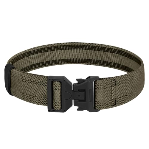 KRYDEX Tactical Leg Strap 1.5" Elastic Thigh Strap for Leg Drop Holster with Quick Release Buckle - color: Ranger Green