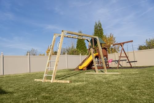 Jack and June DIY Monkey Bars Kit 12 Pack Heavy Duty and Durable Do It Yourself UV-Resistant Outdoor Fun for Kids 21 Inch in Length Powder Coated Finish Monkey Bars