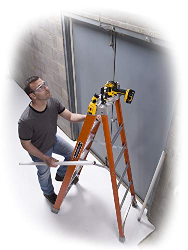 Louisville Ladder 12-Foot Fiberglass Step Ladder, 300-Pound Load Capacity, Type IA, FS1512 - size: 12 feet