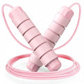 Jump Rope, Tangle-Free Rapid Speed Jumping Rope Cable with Ball Bearings for Women, Men, and Kids, Adjustable Steel Jump Rope with Foam Handles for Home Gym Exercise Fitness Workout Equipment & Slim Body - color: Pink