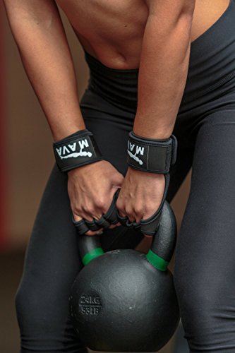 Mava Sports Cross Training Gloves with Wrist Support for WODs,Gym Workout,Weightlifting & Fitness-Silicone Padding, No Calluses-Suits Men & Women-Weight Lifting Gloves for a Strong Grip - color: Black, size: X-Large
