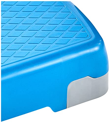 Tone Fitness Compact Aerobic Step Platform | Exercise Step - style: Medium Blue/Gray