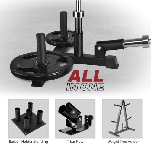 Yes4All Exercise Machine Adjustable T Bar Row Attachment, D Row Handle/Landmine Handle Attachment with Textured Rubber Handles - color: F. Premium T Bar Row Multifunction