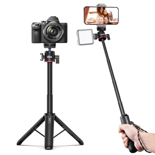 ULANZI MT-73 Extension Pole Tripod, Mini Selfie Stick Tripod Stand Handle Grip for Webcam Canon G7X Mark III Sony ZV-1 RX100 VII A6400 A6600 Cameras Vlogging - color: MT-73 Tripod
