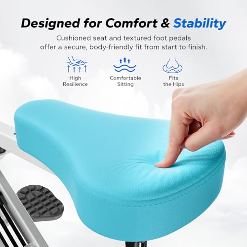Squat Machine, MERACH R07 2 in 1 Squat Rowing Machine, Easy Setup & Foldable Exercise Equipment, Glute Trainer Machine, Glutes & Leg Home Workout Machine - color: Light blue