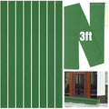 Threan 8 Pcs 3ft Sandbags for Flooding, Flood Prevention Sand Tube Bags Thickened Canvas Reusable Rain Wind Flood Barrier with Elastic Band Water Barrier Tube for Door Garden Rain Control, Green - size: 3ft