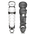 Baseball Softball Catcher Leg Guards Shin Guards for Youth Adult - size: 12"-Youth White