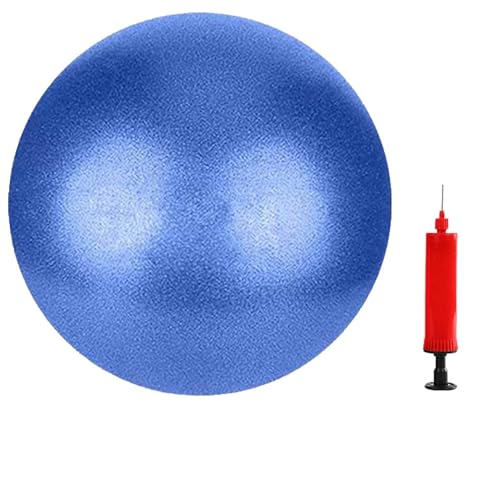 6 Inch Mini Exercise Pilates Yoga Ball, Stability Ball for Yoga, Barre, Training and Physical Therapy- Improves Balance with Inflate Pump(Pink) - color: Blue, size: 6 Inch