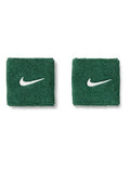 Nike Unisex Adult Swoosh Classic Wristband 2 Pack - color: Gorge green/white