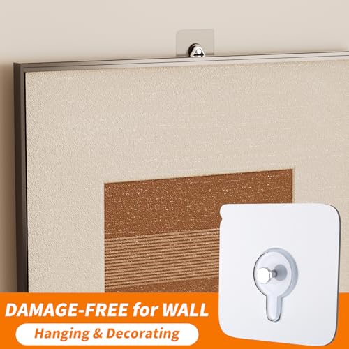 24PCS Picture Hangers Without Nails, Wall Hangers Without Nails, Adhesive Wall Hooks, to use Inside Kitchen, Bathroom, Home and Office (8mm) - style: A