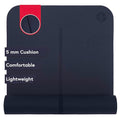 Manduka Begin Yoga Mat 68" - 5mm Cushioning | Comfortable, Lightweight & Reversible with Alignment Stripe | Budget-Friendly | 68 x 24 inches - style: Midnight