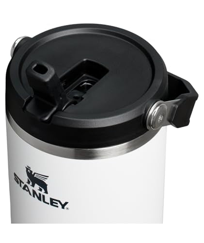 STANLEY IceFlow 2.0 Flip Straw Tumbler with Handle 40 oz | Twist On Lid and Flip Up Straw | Leakproof Water Bottle | Insulated Stainless Steel | BPA-Free | Chalk - color: Chalk, size: 40 Ounces