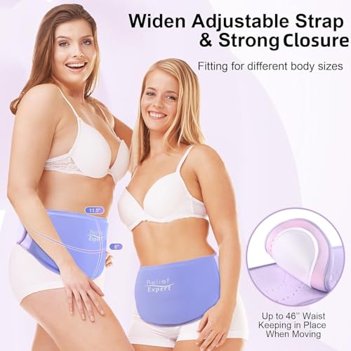 C-Section Gel Ice Pack for Post-Op Recovery – Belly Binder for C-Section, Hot & Cold Therapy for Postpartum Recovery, Soft Gel Ice Wrap for Incision Protection, Reduces Swelling and Discomfort, Purple