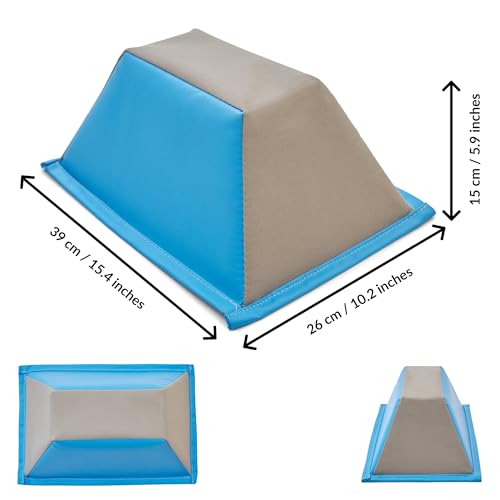 Stunt Trainer Stand for Cheerleading | Portable Cheer Balance Trainer | Stunting Flyer Practice Platform | Lightweight Gymnastics Balance Block | Cheerleading Equipment for Safe Skill Training - color: Blue