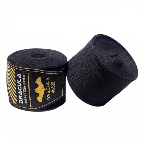 Toichi Hand Wraps for Boxing, Muay Thai, MMA –5M/197 Inches Kickboxing Hand Wraps for Men & Women, Protective Training Wrist Strips for Combat Sports, Martial Arts, Punching Bag Workout - color: Black