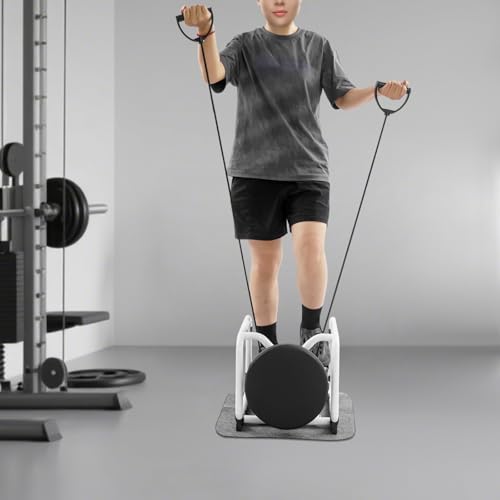 Mini Twist Stepper Multi-Function Stepper Fitness Machine with Seat | Step Machine with Resistance Bands, Fitness Exercise Waist Twist Machine for Full Body Workout