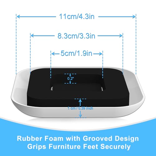 Upgrade Furniture Sliders with Groove - Furniture Sliders for Carpets | 4 PCS 4.3" Moving Pads - Furniture Moving Sliders for Easy Move Bed Couch Tables Cabinet Heavy Duty - Protect Carpets - size: 4.3in 4Pack