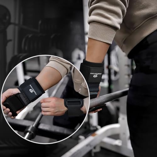 Lifting Hooks for Weight Lifting: Weightlifting Hooks Wrist Straps Hand Grip Support for Deadlift Weightlifting Gym Gloves for Men & Women - color: Black
