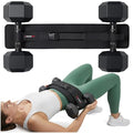 Hip Thrust Belt for Dumbbells, Kettlebells & Plates – ThrustFlex Booty Belt for Hip Thrusts & Glute Bridges, Anti-Slip 6mm Neoprene Pad, Adjustable Glute Belt for Home Gym Workouts