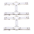 Adjustable Elastice 2 Rows Leather Leg Harness Garter Belt Punk Gothic Thigh Ring Garter - color: White