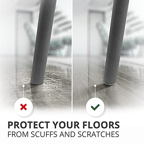 235 pcs Gray Felt Furniture Pads X-Protector! Huge Quantity of Furniture Pads for Hardwood Floors with Many Big Sizes – Your Ideal Wood Floor Protectors for Furniture. Protect Any Type of Hard Floor! - size: 235 PCS Gray, Round & Square