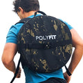 Polyfit PL8 Backpack for Olympic Weight Plates - Weighted Backpack for Strength Training, Rucking, and Gym Workouts - BLACK CAMO - color: Black Camo