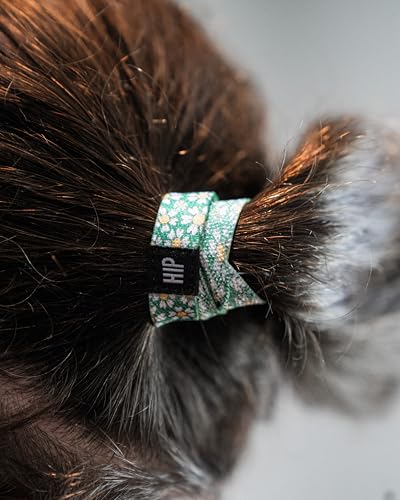 Thick Hair Ties for Men, Durable Hair Bands, Non-Slip, Stylish & Versatile Bracelet, Waterproof Bracelets & Summer Bracelets for Surf, Beach & Everyday Wear (Flower Lovin' Green) - color: Flower Lovin' Green