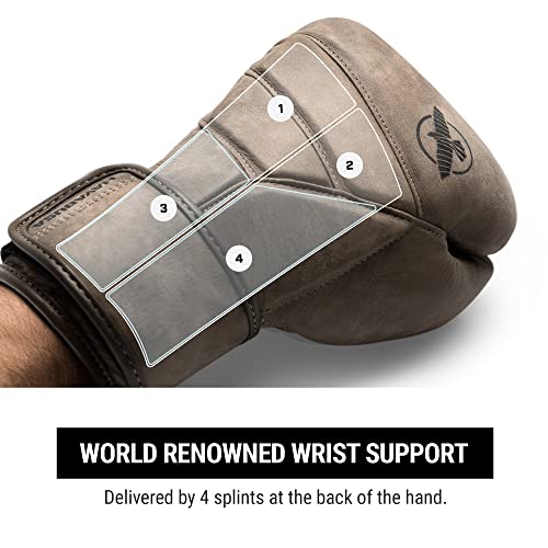 Hayabusa T3 LX Leather Boxing Gloves | Leather Boxing Gloves, Training Gloves Men and Women, Sparring Gloves, Heavy Bag Gloves, 16oz Boxing Gloves, Muay Thai Gloves - color: Brown, size: 14oz