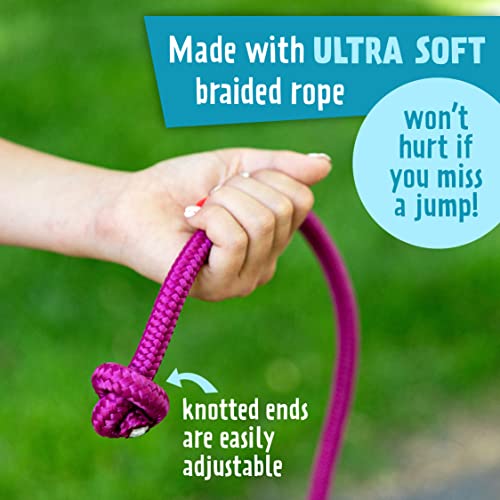 Just Jump It 16' Foot Single Jump Rope for Kids Women and Men - Active Outdoor Youth Fitness Excersing Equipment - Double Dutch Length Gym Accessories - color: Green, size: 16 FEET