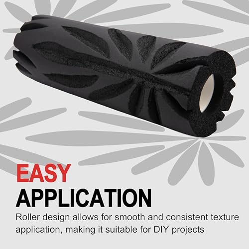 Crow's Foot Pattern Drywall Texture Roller, 9-inch, Paint Roller for Walls and Ceilings