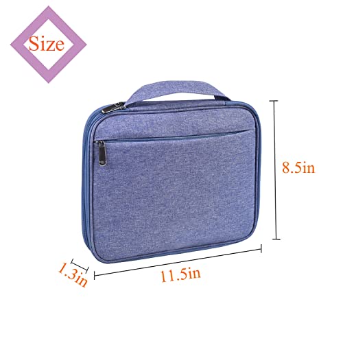 Watch Band Storage Case Watch Band Organizer Bag Watch Band Case and Storage Holder Watch Bands Holder Carrying Case Compatible with 35 Watch Straps and Accessories - color: Blue-Purple