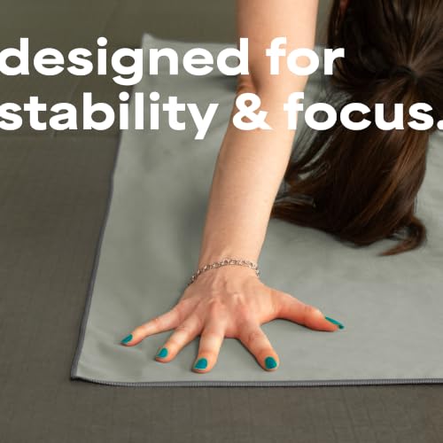 S&T INC. Aura Yoga Mat Towel, Quick Dry Towel, Soft and Absorbent for Gym, Pilates, and Hot Yoga Mat, 2 Pack, 26.5 inches x 72 inches, Microfiber, Grey - color: Grey (2 Pack)