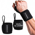 18" OG-Grade Wrist Wraps for Weightlifting – Heavy Duty Wrist Support with Thumb Loop & Lockdown Strap – Wrist Straps for Powerlifting, Bench Press & Gym Training - style: Classic Black