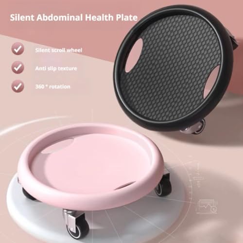 Ab Roller Wheel,Ab Exercise Equipment with Knee Pads,Women's Multifunctional Abdominal Wheel Board,360° Rotating for Core Exercise,Abdominal Strength Training for Full Body Fat Burning Home Gym (A)