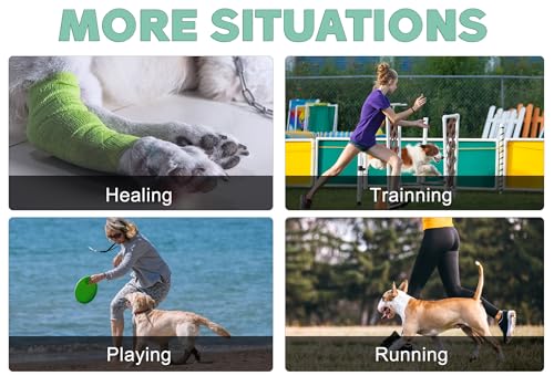 Dog Leg Brace for Hind Hock Joint, Rear Ankle Compression Wrap with Metal Strips Strong Support for Torn ACL & CCL, Prevents from Injury and Sprain, Helps with Wounds Care and Arthritis (S) - size: S (Left+Right)