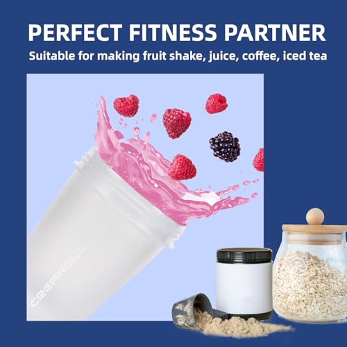 2 Pack Shaker Bottles for Protein Mixes, 17 oz Small Protein Shaker Bottle with Handle, Gym Shaker Cups with Blending Ball for Pre Workout, BPA-Free & Dishwasher Safe(Black, White) - color: White,Black