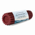 Oceanfoam Ripple Travel Foam Roller (11" x 3.35") Firm Mini Foam Roller for Physical Therapy, Deep Tissue Massage, Back Pain - High Density, Ergonomic Wave Textured - Yoga, Pilates, Exercise (Maroon) - color: Maroon