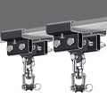 Dolibest Heavy Bag Mount, Punching Bag Hanger, I Beam Hanger, Heavy Bag Hanger for Punching Bag Accessories, Punching Bag Bracket, Beam Hanger with Swivel Hook, Ceiling Mount for Boxing Bag (2 Pack) - color: I-beam hanger-360°+ 180° rotation-2Pack