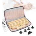 14 Pcs Hot Stones Massage Warm Kit Solid Bamboo Massage Stick Body Gua Sha Tool Heater with Temperature Adjustment, Basalt Hot Rocks Back Foot Body Massage for Home Spa Relieve Muscle Pain